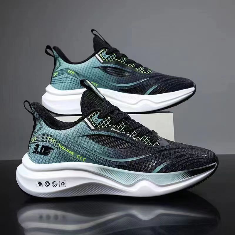 Fashionable men's casual shoes with soft sole and thick sole, men's sports running shoes