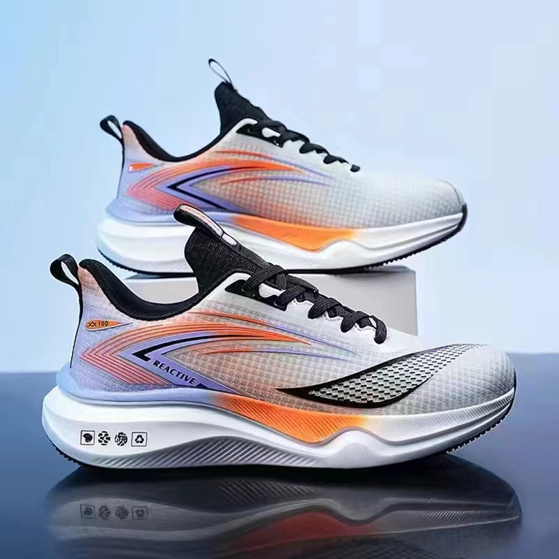 Fashionable men's casual shoes with soft sole and thick sole, men's sports running shoes