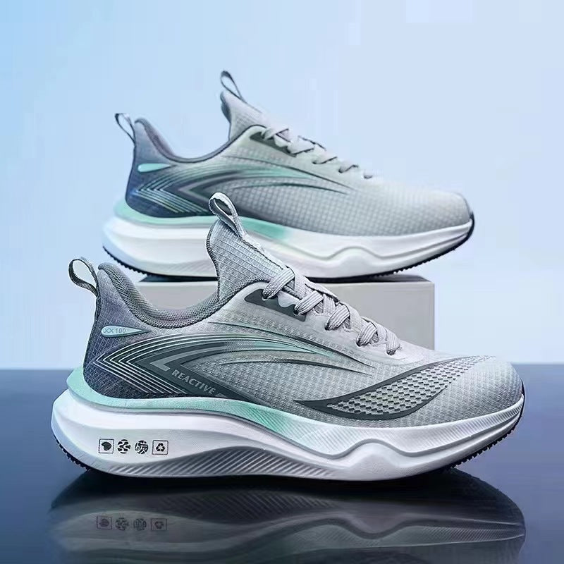 Fashionable men's casual shoes with soft sole and thick sole, men's sports running shoes